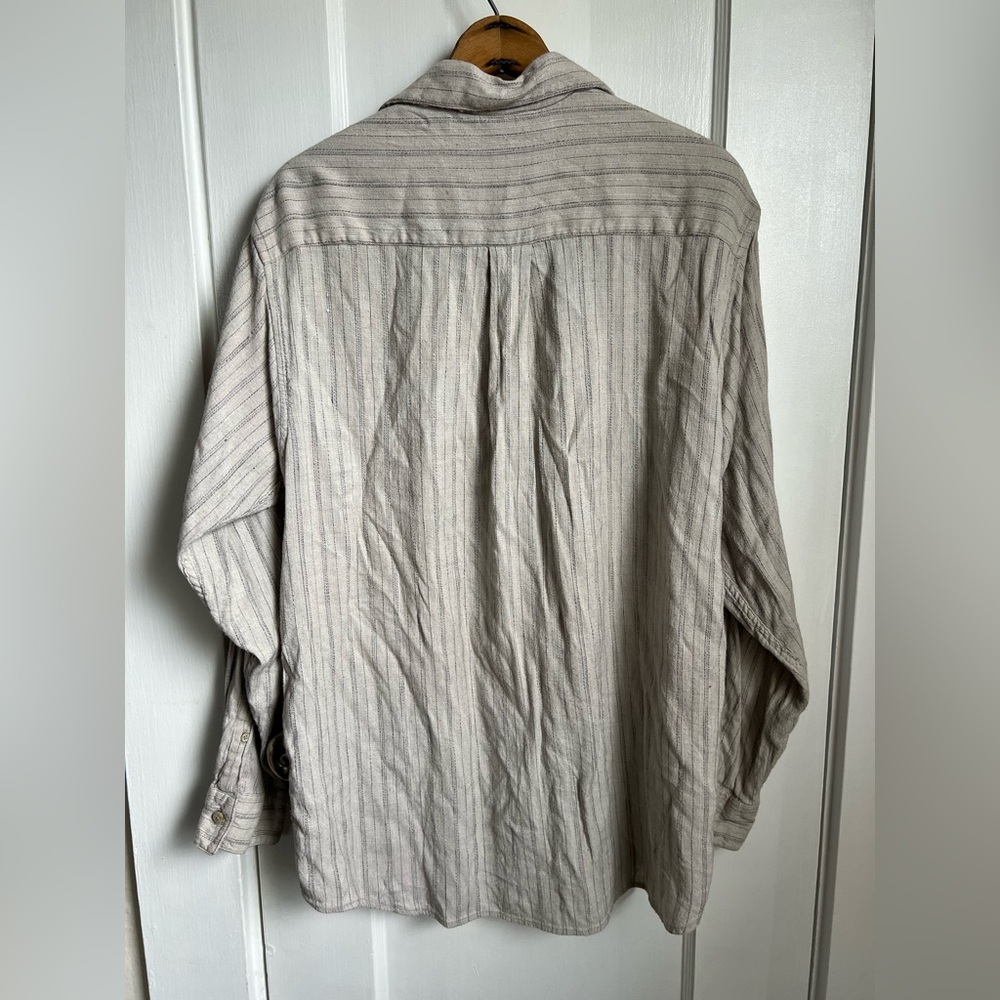 Vintage Trader Bay Stripe Casual Button Down Top - image 3